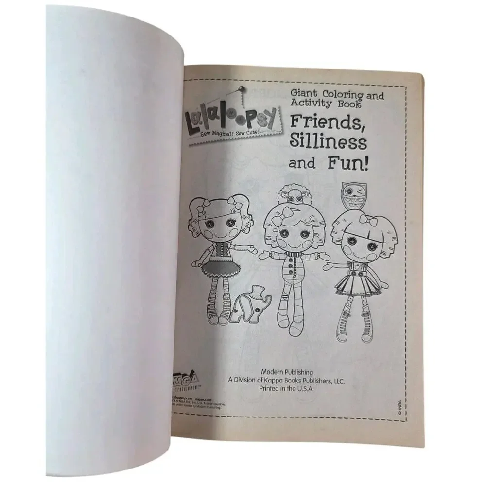 Lalaloopsy Lalaoopsies Giant Coloring And Activity Book Uncolored Read* Vintage